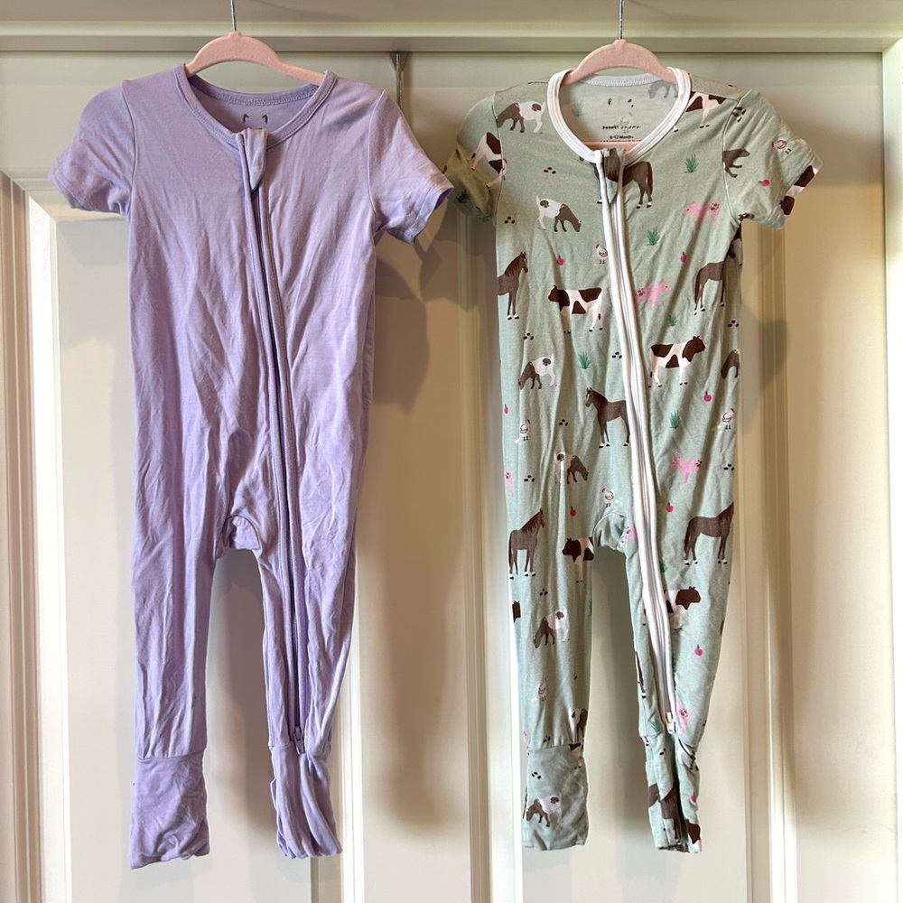 Lot / Bundle Bamboo Zip Pajamas